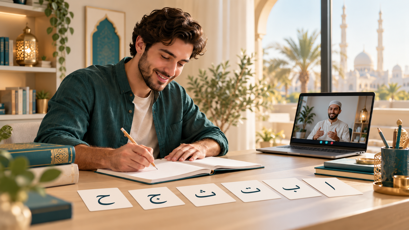 تعلم الكتابة باللغة العربية للمبتدئين: من الحروف إلى الجمل